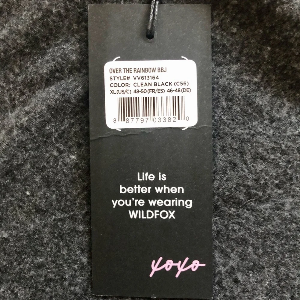 HP 🎉 NWT Wildfox Black Rainbow Sweater - Picture 8 of 9